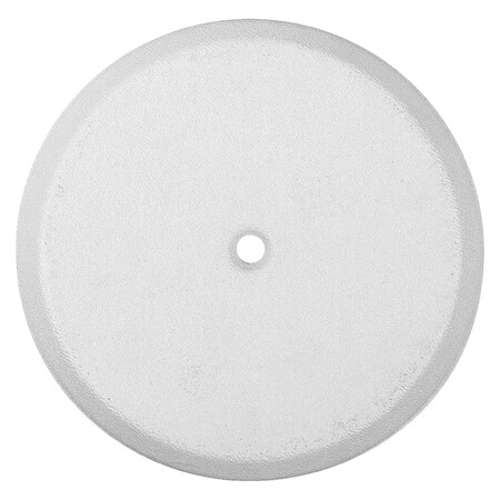 Clean-Out Cover Plate, 4-1/4 In. Diameter Plastic Flat White